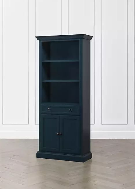 Cameo Indigo Storage Bookcase with Full Crown thumbnail 6