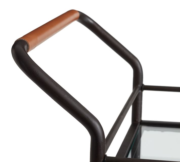 Hugo Metal Bar Cart (29") thumbnail 2