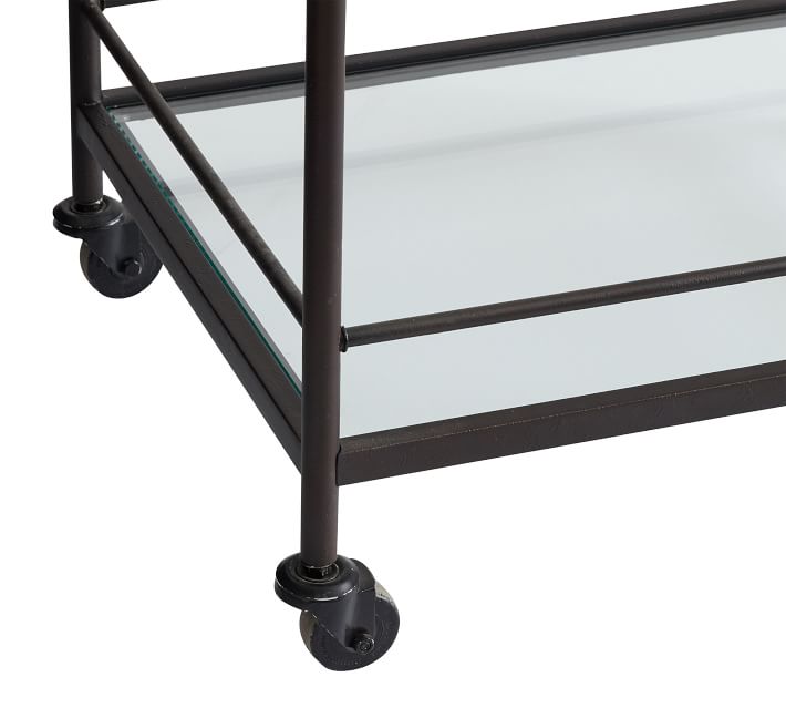Hugo Metal Bar Cart (29") thumbnail 3