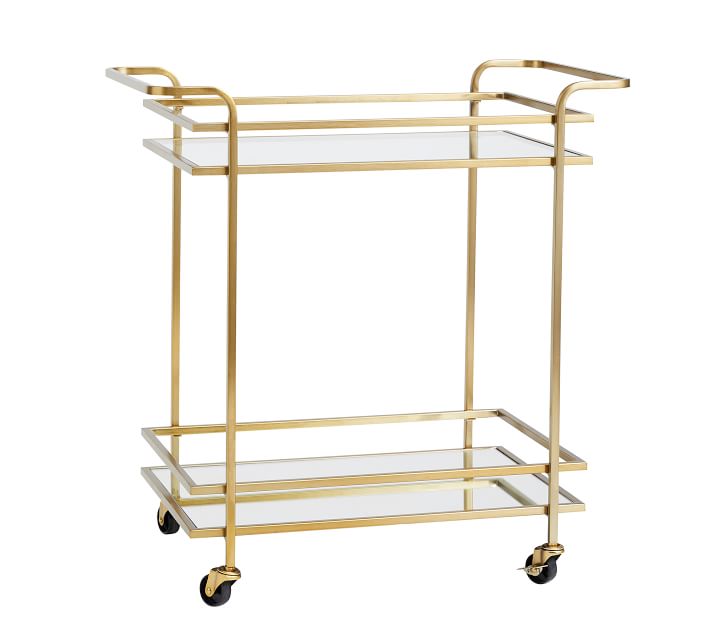 Skylar Metal Bar Cart   thumbnail 2
