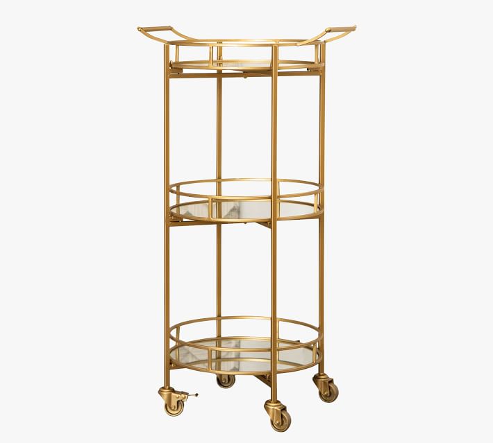 Jurupa Metal Bar Cart thumbnail 5