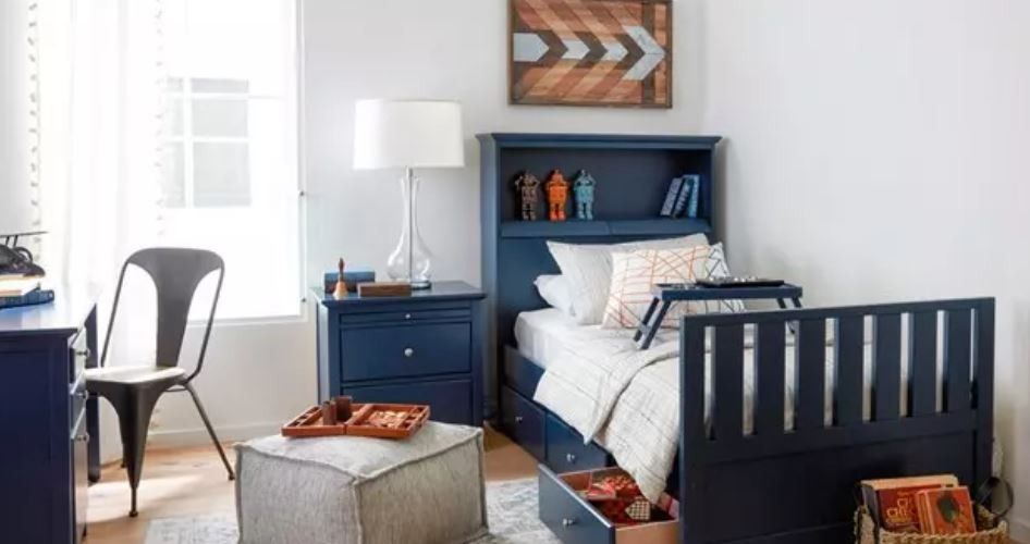 Taylor Navy Nightstand thumbnail 2