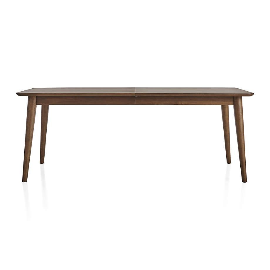 Tate Walnut Extendable Midcentury Dining Table thumbnail 3