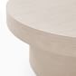 Volume Round Pedestal Coffee Table Wood thumbnail 3