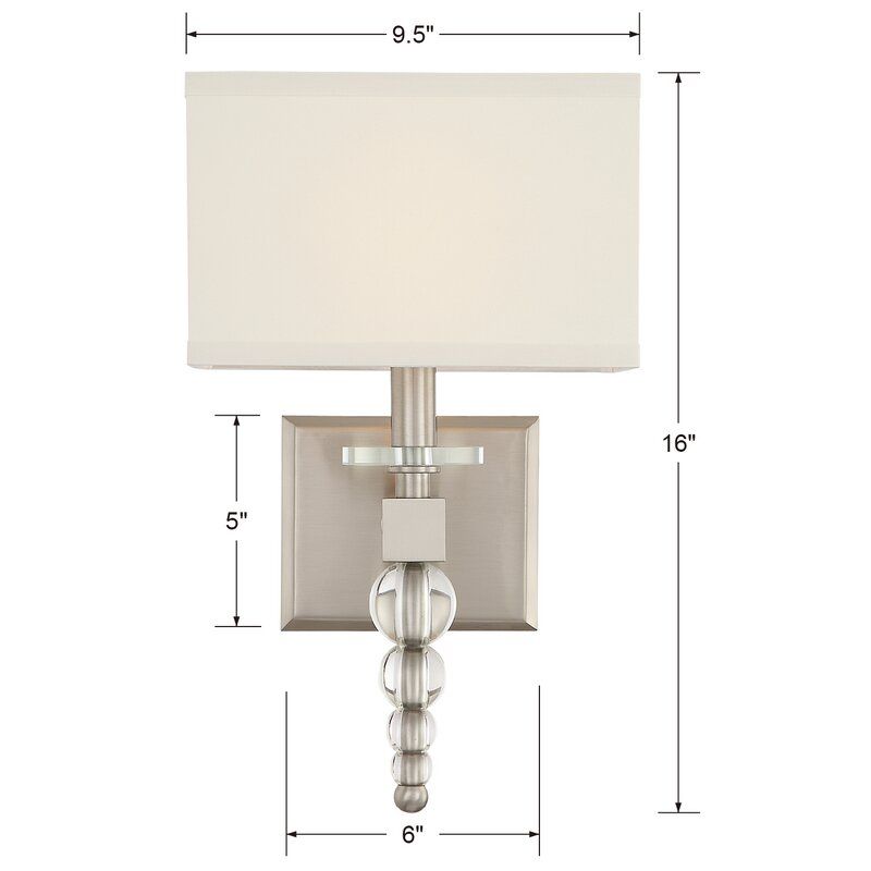 Clover 1 Light Dimmable Armed Sconce thumbnail 2