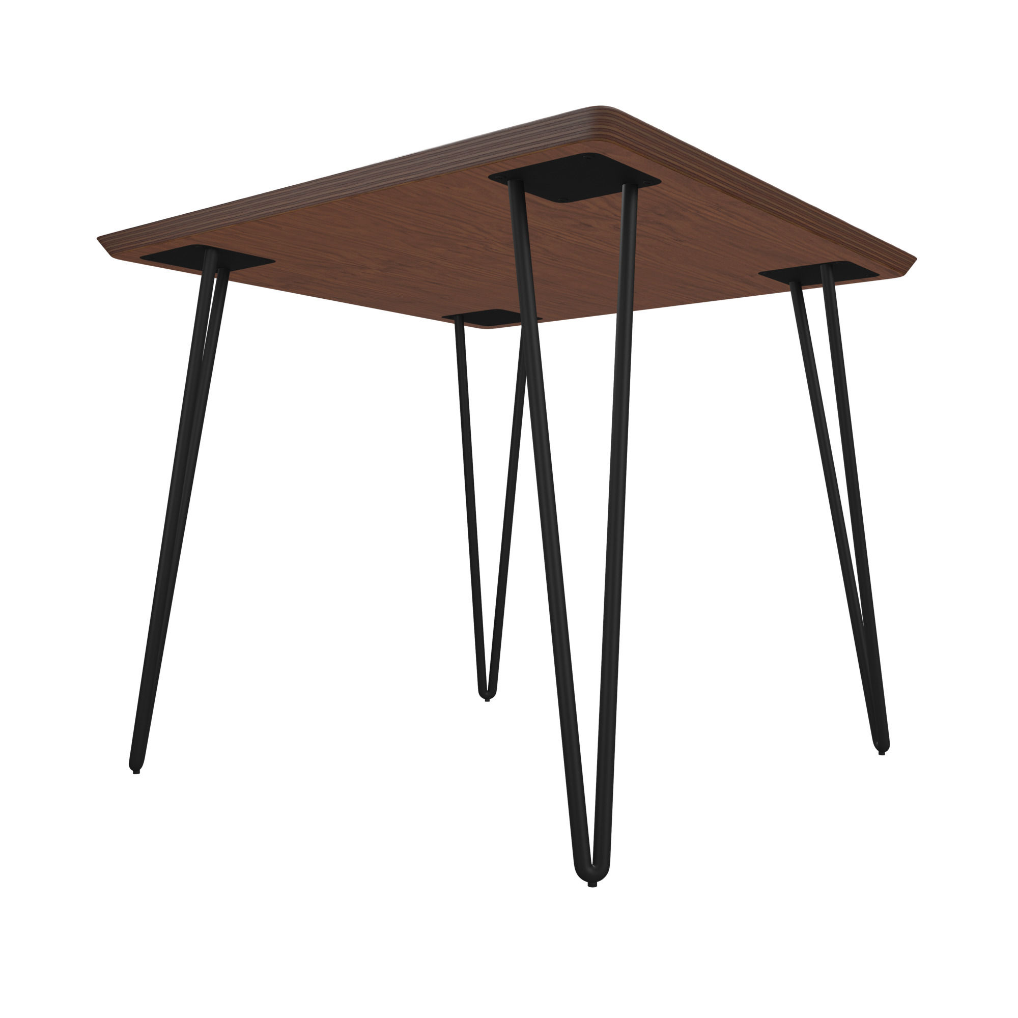 Espresso Square Side Table in Moody Black thumbnail 2