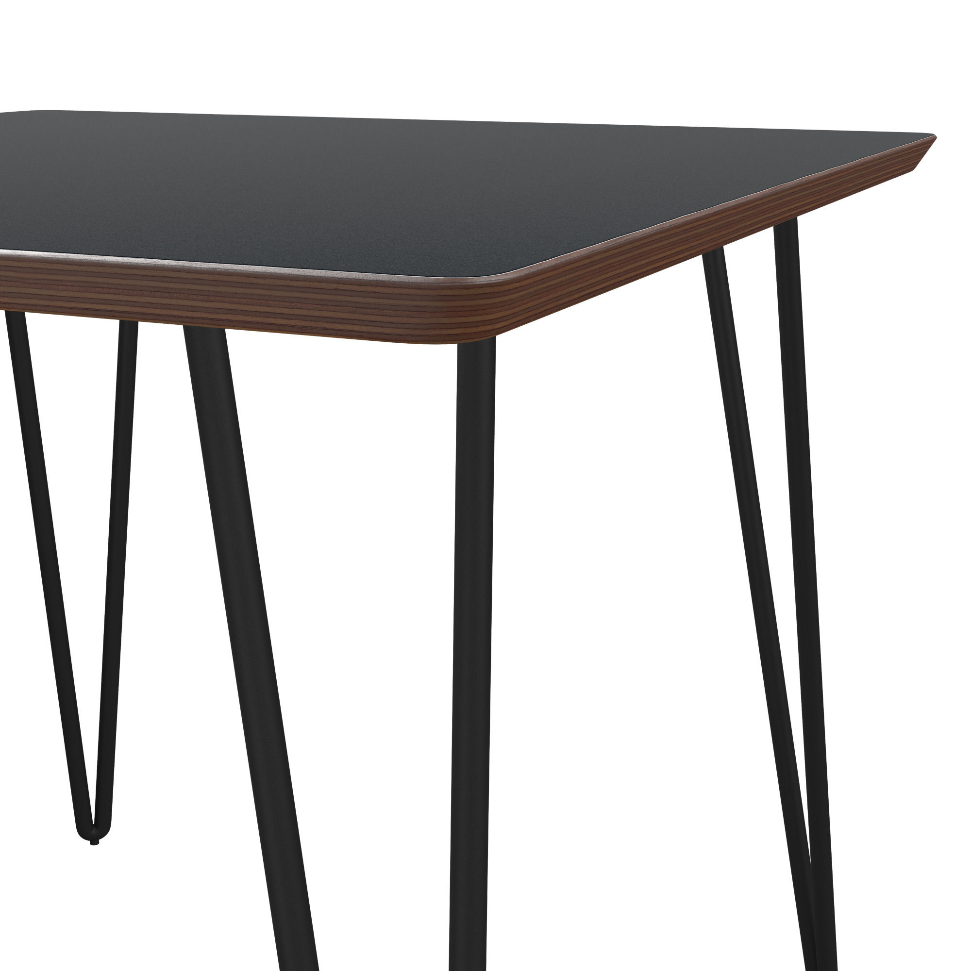 Espresso Square Side Table in Moody Black thumbnail 3