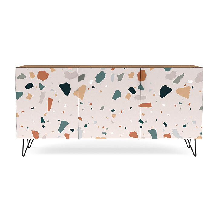 Espresso Voss Sideboard in Terrazzo Speckle thumbnail 3