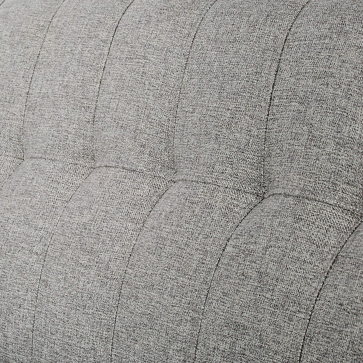Holden 2-Piece Grey Tufted Sectional Loveseat thumbnail 6