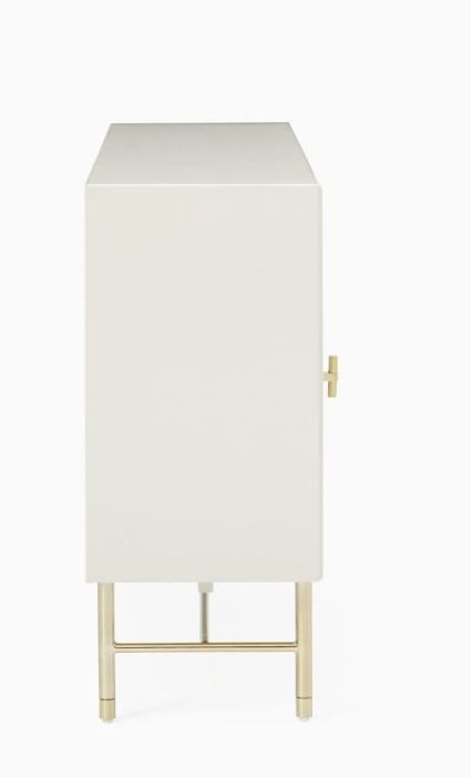 Modernist Wood and Lacquer Shallow Media Console thumbnail 4