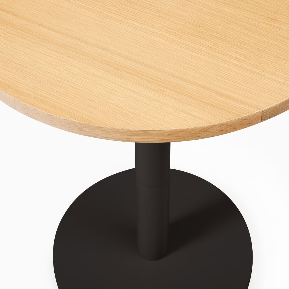 Small Wood Top Round Bistro Table Sand thumbnail 2