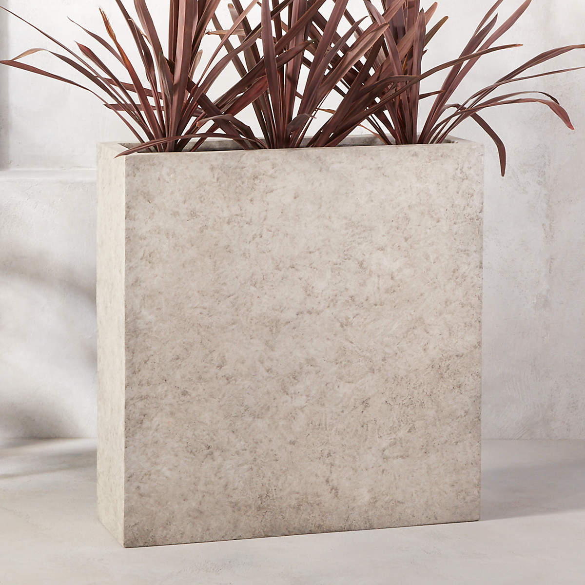 ASH RECTANGULAR CONCRETE PLANTER LARGE thumbnail 2