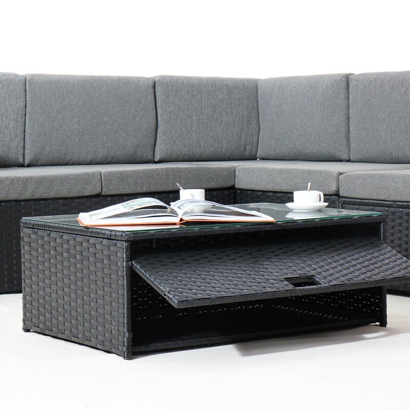 Cotswald 4 Piece Rattan Sectional thumbnail 3