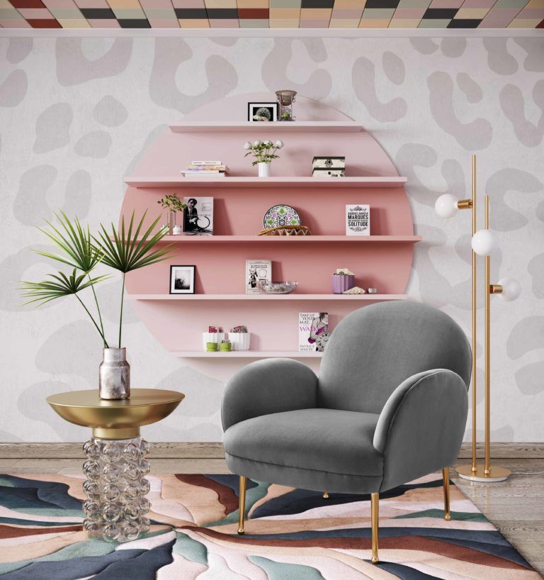 Isla Grey Velvet Chair thumbnail 5