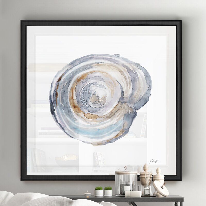 Watercolor Tree Ring III Painting on Canvas thumbnail 2