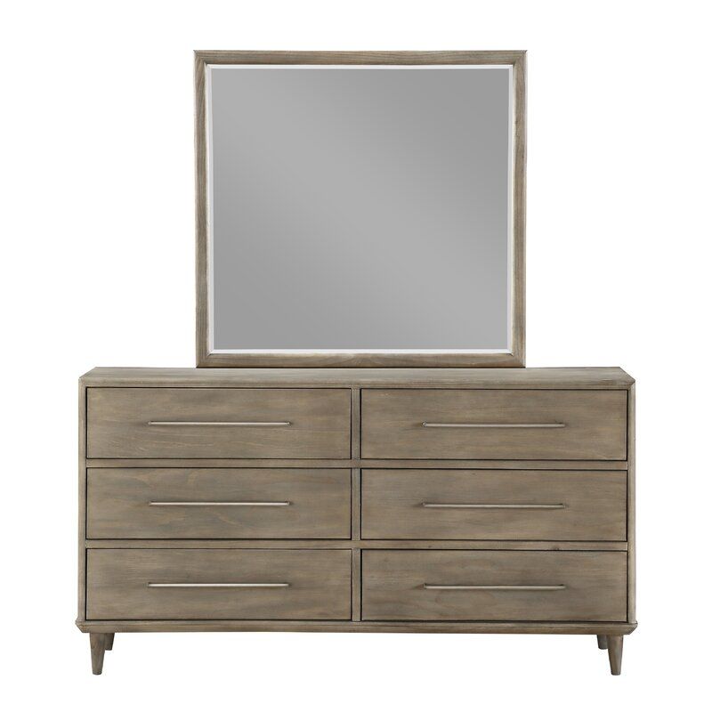 Longkesh Rectangle Wood Mirror thumbnail 2