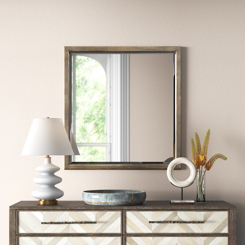 Longkesh Rectangle Wood Mirror thumbnail 4