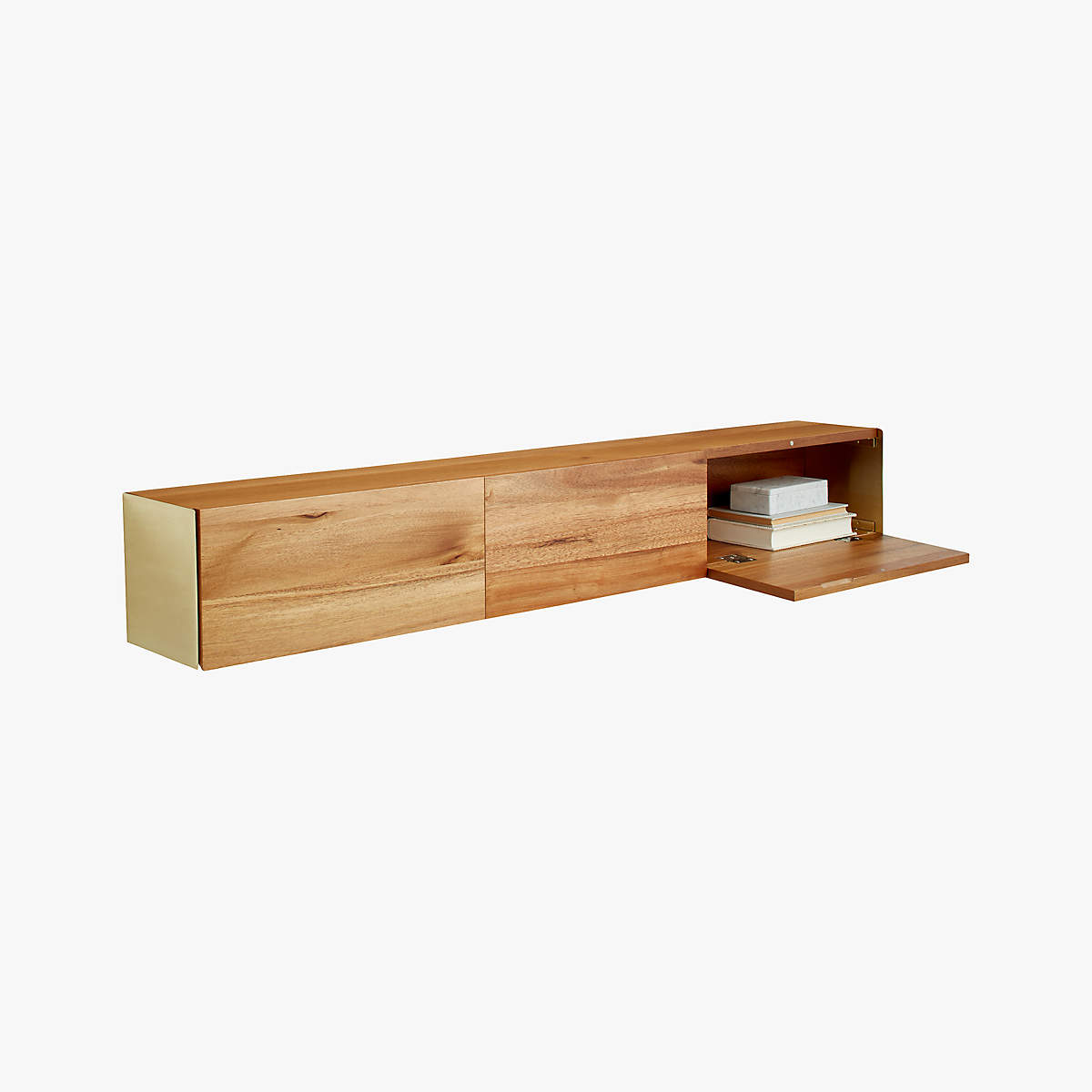 HIDE N SEEK LARGE ACACIA STORAGE SHELF thumbnail 3