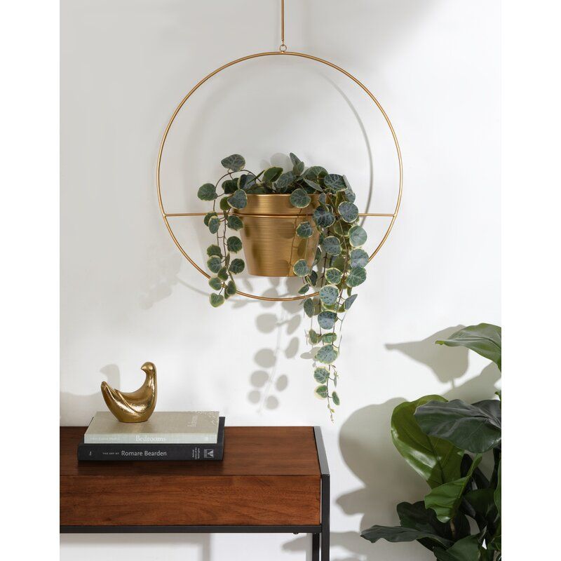 Isai Hoop Metal Hanging Planter thumbnail 3