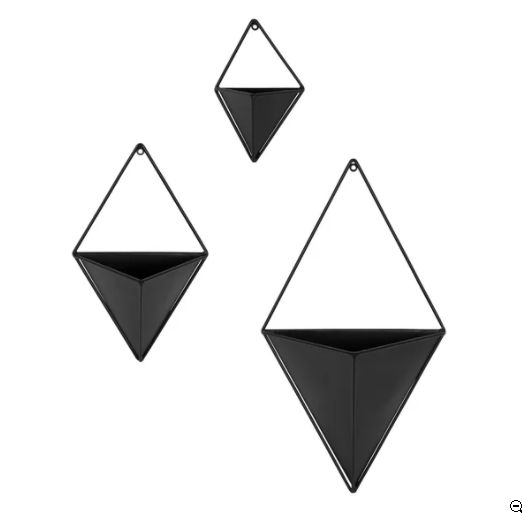 Anding 3Piece Geometric Wall Planter Set_Small thumbnail 2