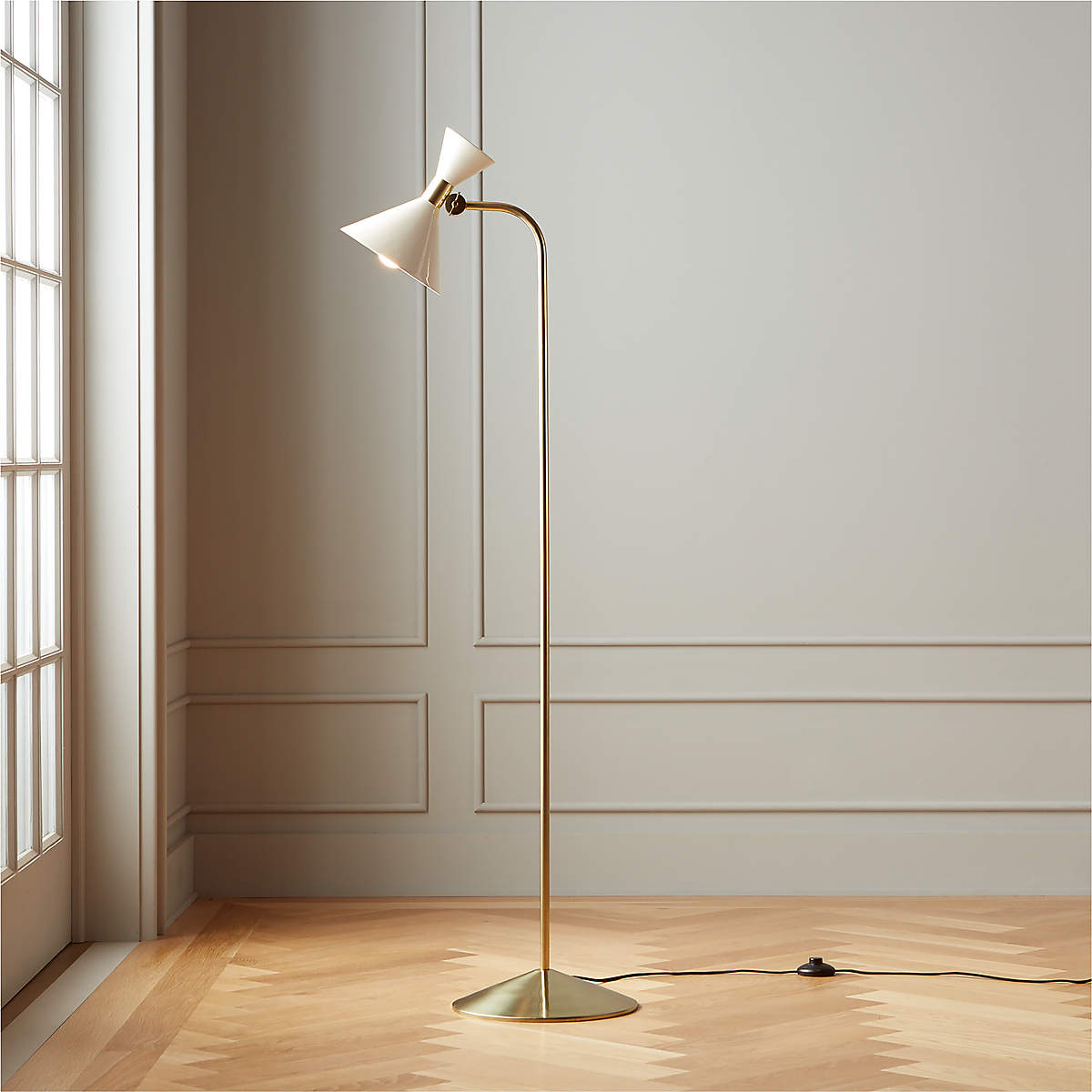 HICKS IVORY FLOOR LAMP thumbnail 3