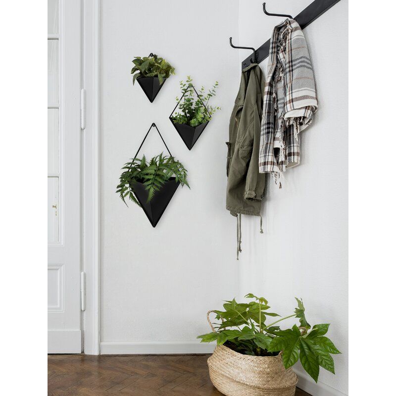Bronze Anding 3 Piece Geometric Wall Planter Set thumbnail 4