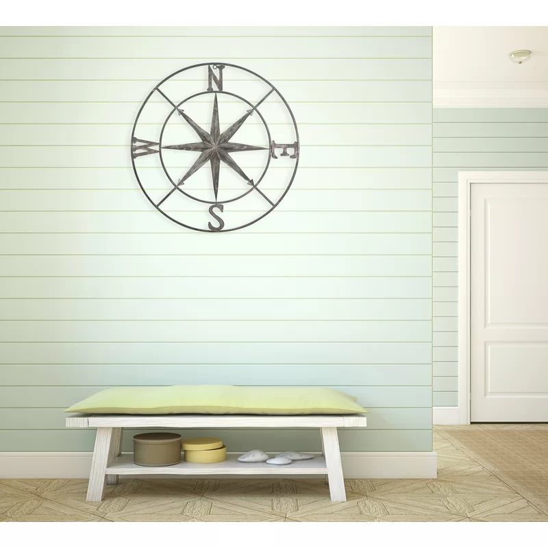 Round Compass Wall Décor thumbnail 3