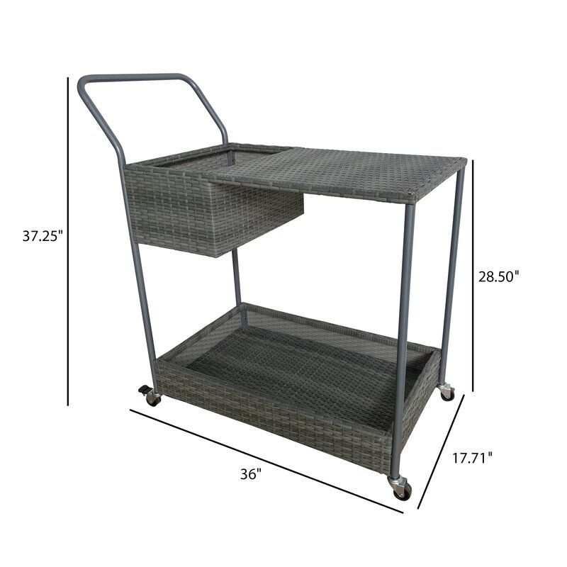 Breshuna Bar Serving Cart thumbnail 3