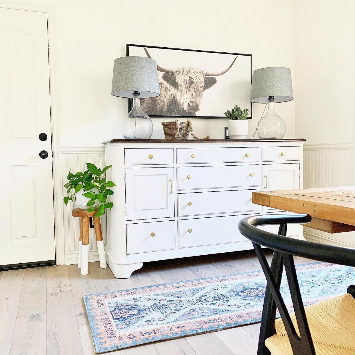 Highland Cow Framed Wall Canvas Black White thumbnail 3
