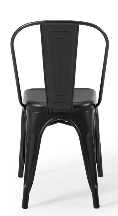 Erwina Metal Slat Back Stacking Side Chair thumbnail 3