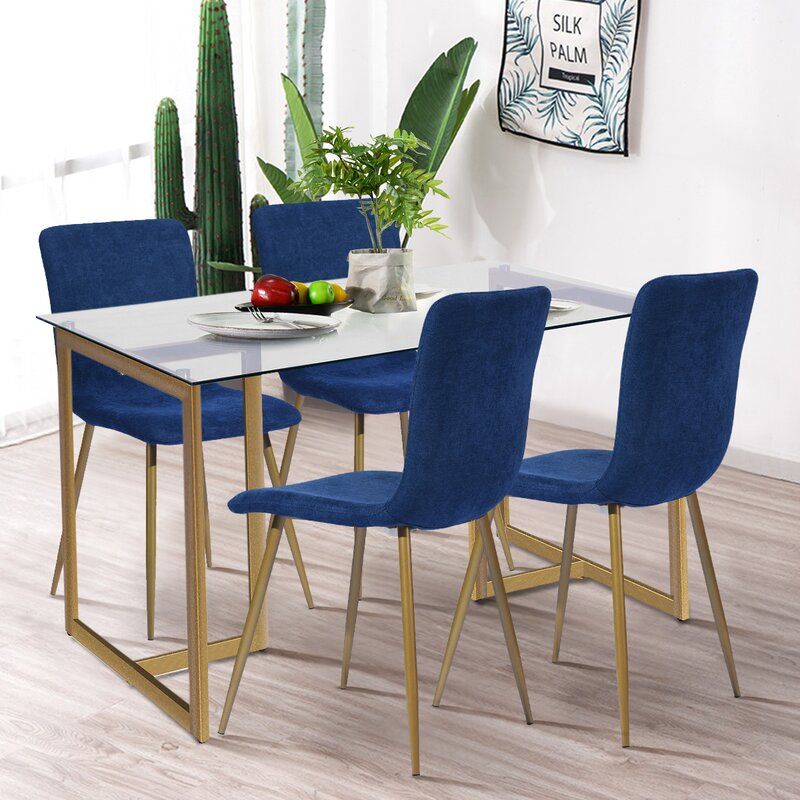 Travers Velvet Upholstered Side Chair thumbnail 5