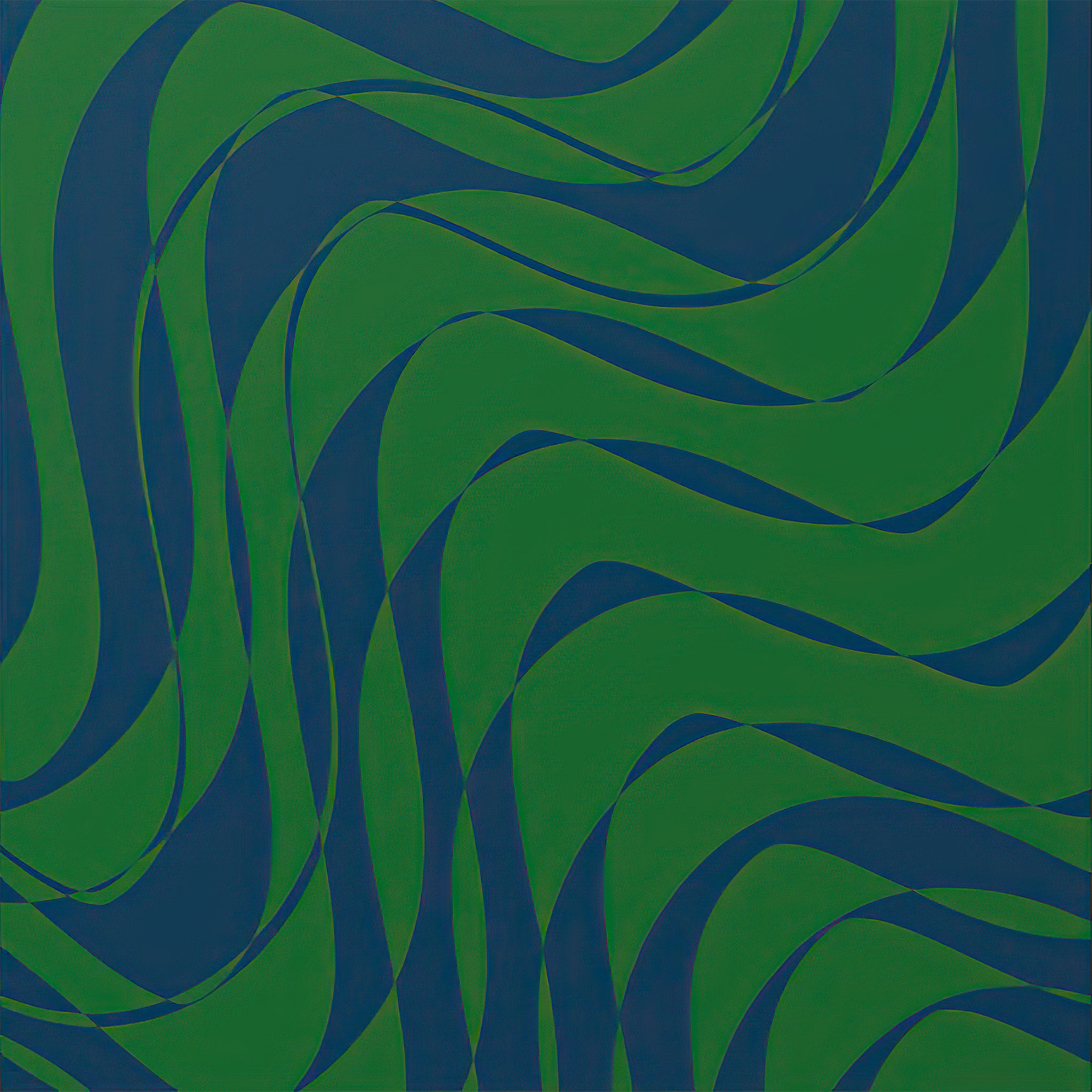Swirls in Green and Blue Throw Pillow thumbnail 2