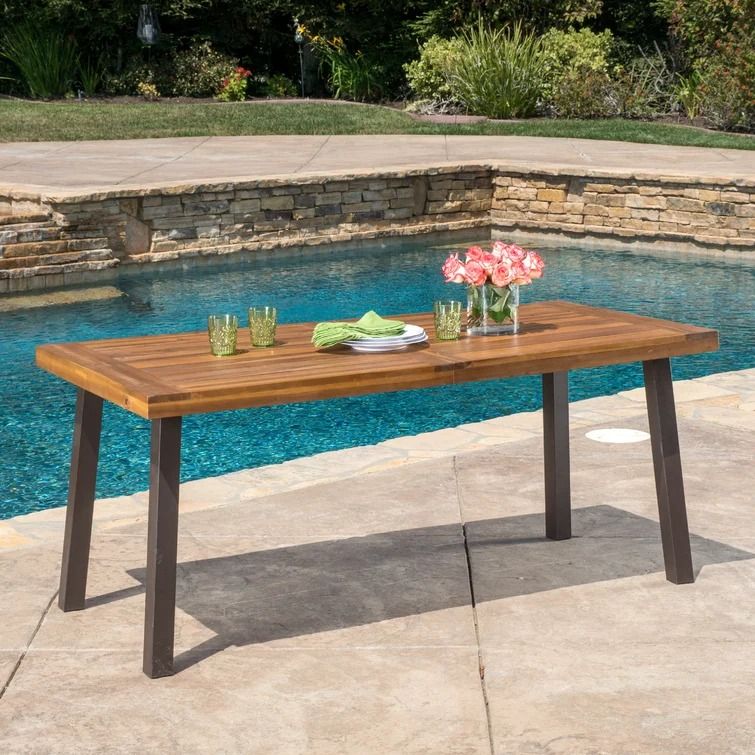 Isidore Wooden Dining Table thumbnail 2