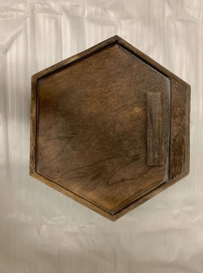 Daigle 3 Piece Solid Wood Hexagon Floating Shelf1 thumbnail 4