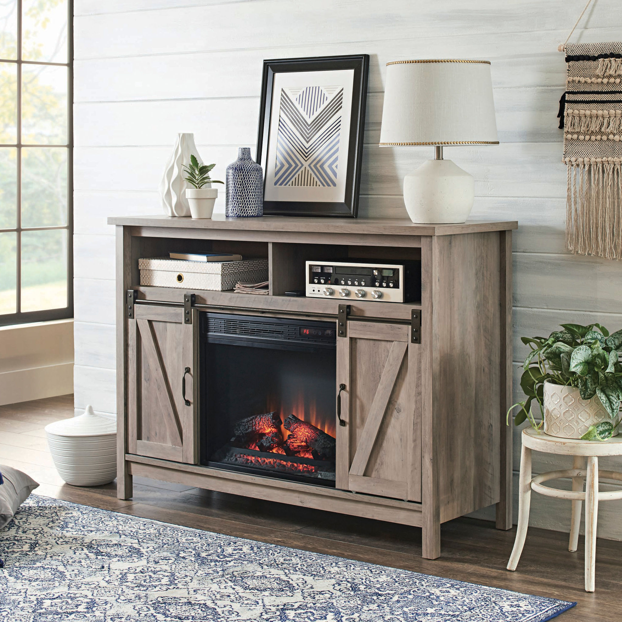 Better Homes and Gardens Modern Farmhouse Fireplace Credenza thumbnail 4