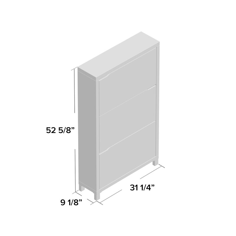 Cade 18 Pair Shoe Storage Cabinet thumbnail 3