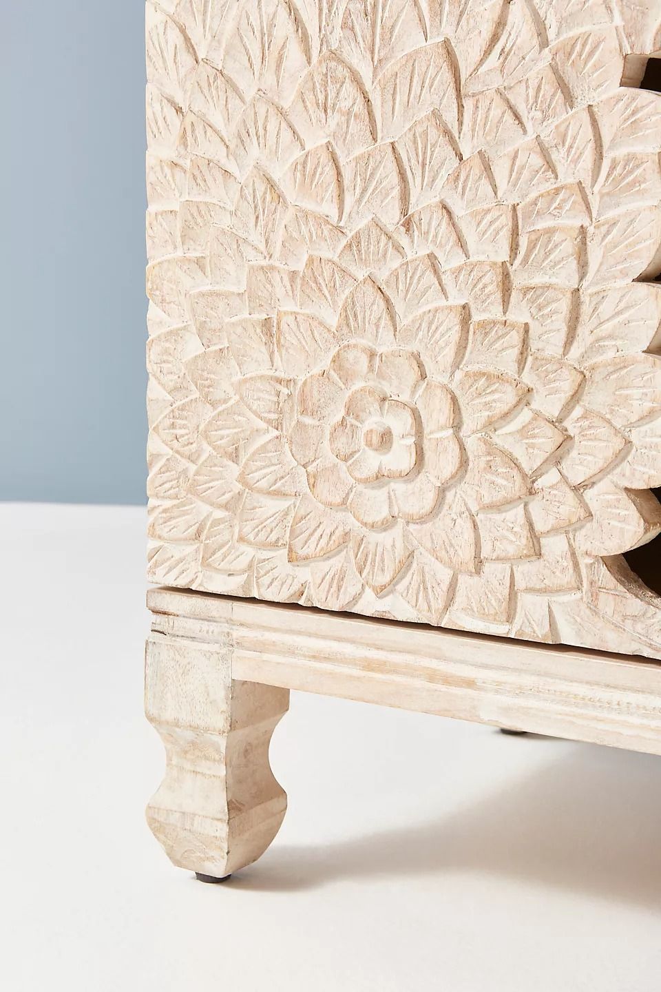 Handcarved Lotus Media Console thumbnail 5