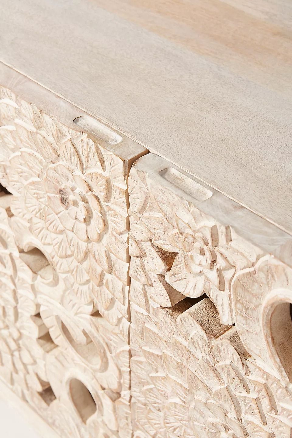 Handcarved Lotus Media Console thumbnail 6