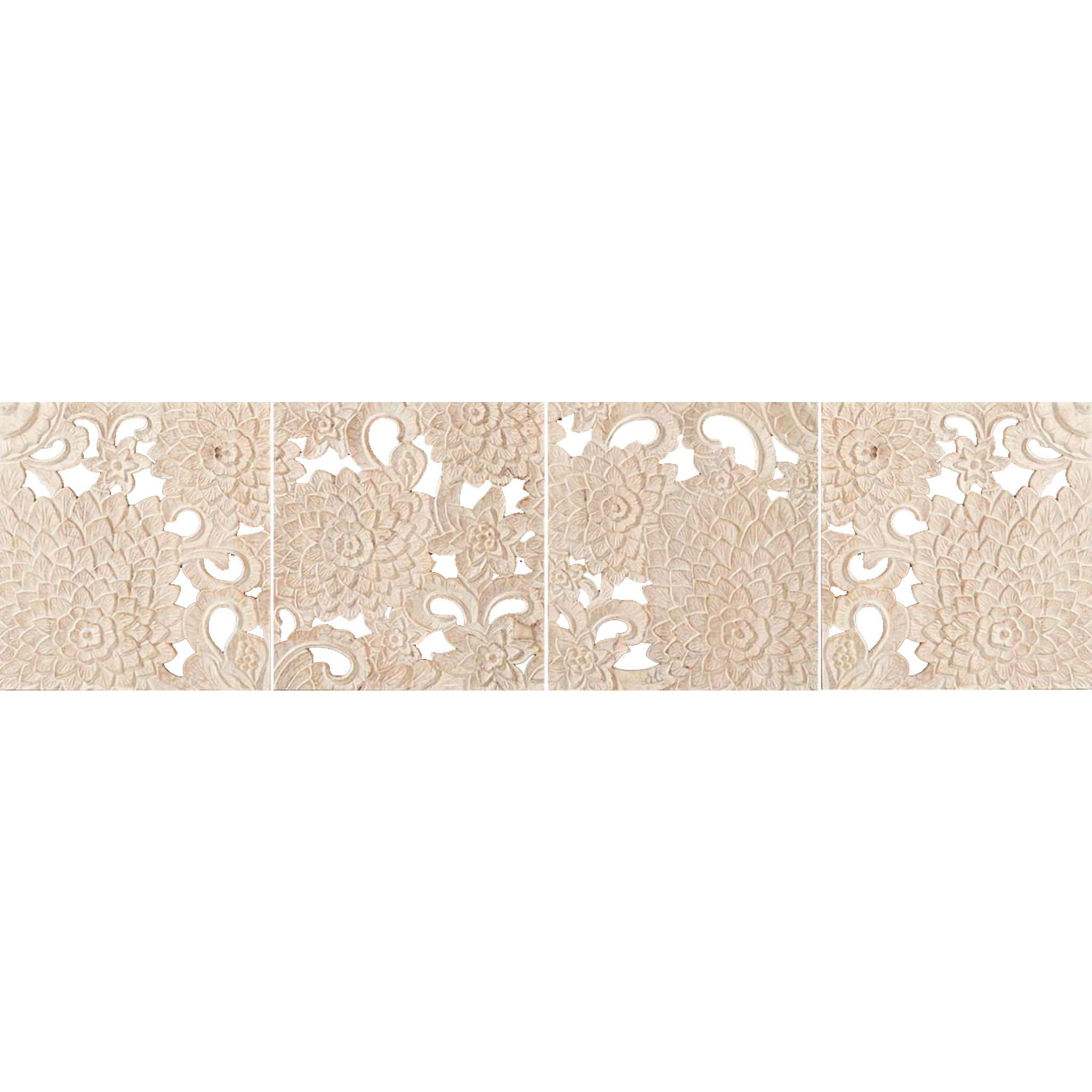 Handcarved Lotus Media Console thumbnail 7