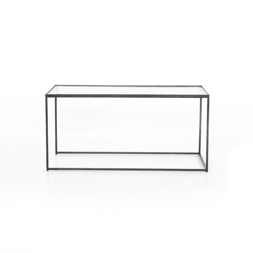 Iron and Glass Nesting Coffee Table thumbnail 2