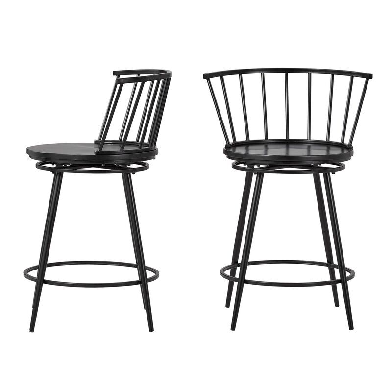 Johanna Swivel 24 Counter Stool (Set of 2) thumbnail 2
