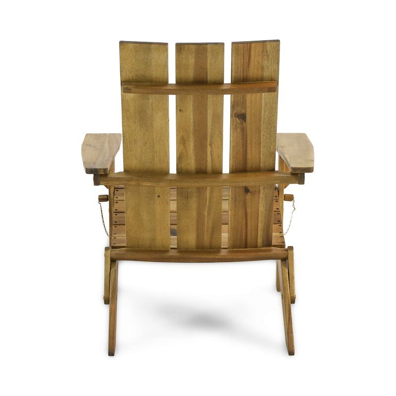Solid Wood Folding Adirondack Chair thumbnail 7