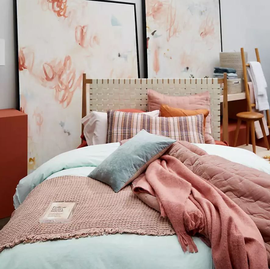 Pink Waffle Throw thumbnail 2