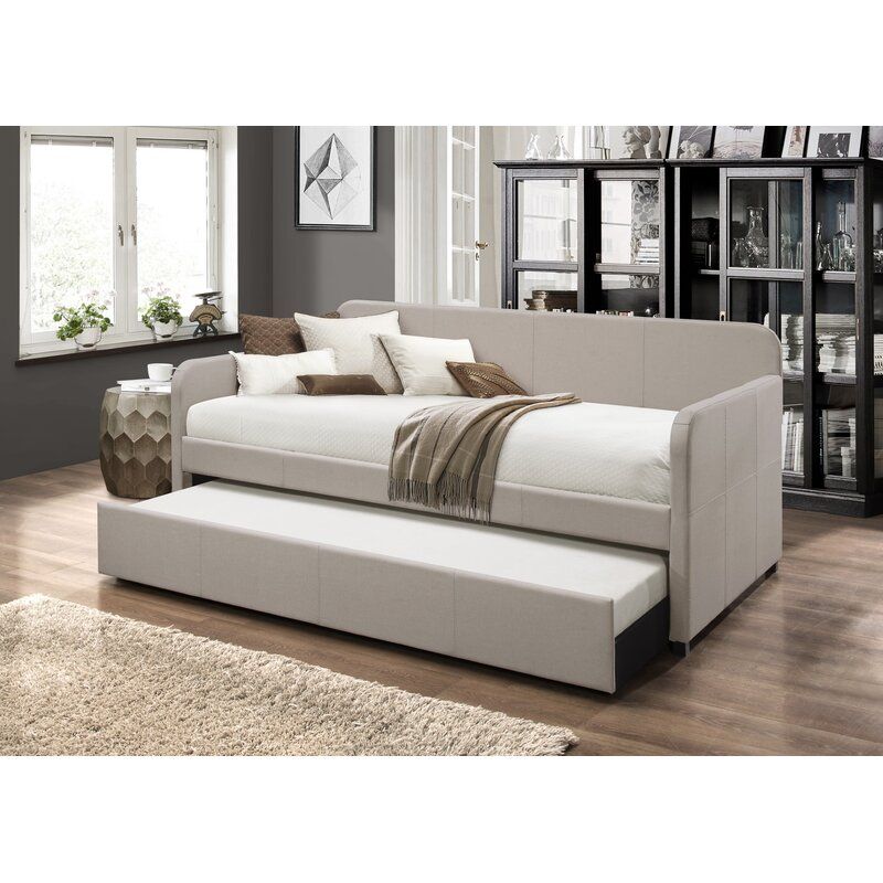 Ruggiero Upholstered Twin Daybed With Trundle thumbnail 2