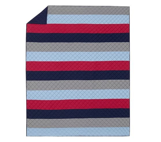 Block Stripe Quilt & Shams thumbnail 3