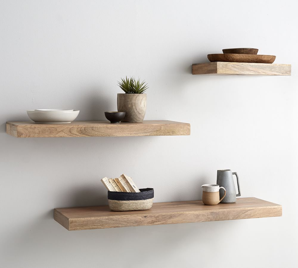 Brighton Floating Wood Shelves (36"-60") thumbnail 2