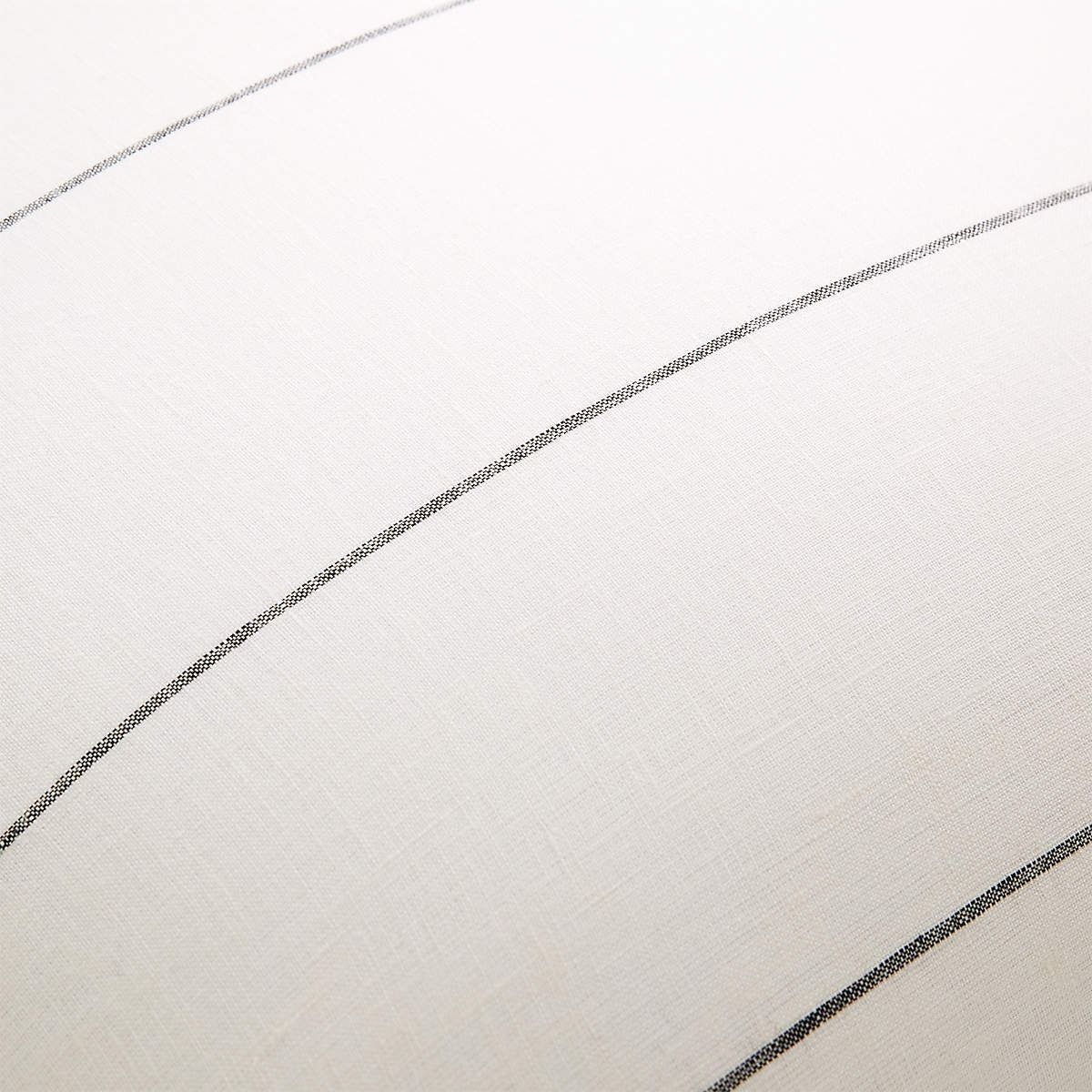 Pinstripe White LIinen Pillow thumbnail 3