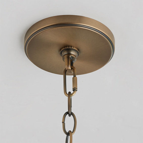 Paneled Grid Chandelier thumbnail 3