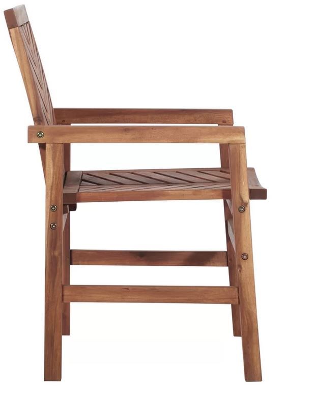 Diboll Acacia Patio Dining Armchair thumbnail 2