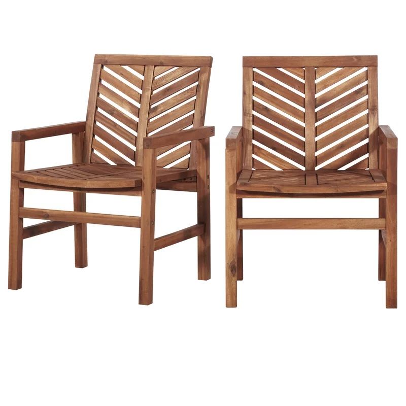 Diboll Acacia Patio Dining Armchair thumbnail 3